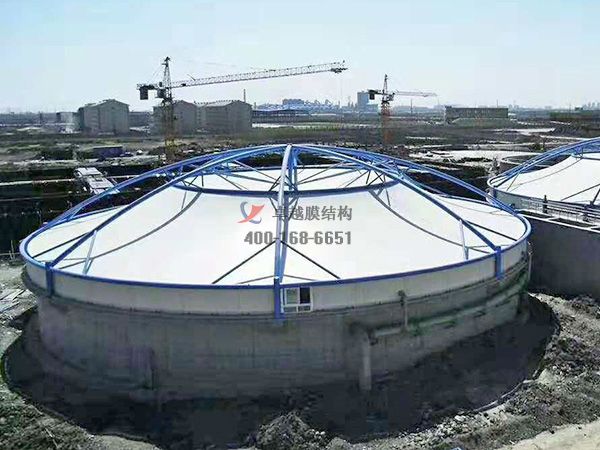 寶雞<font color='red'>污水池膜結構</font>施工三芯環保科技公司等【案例圖片】 　　